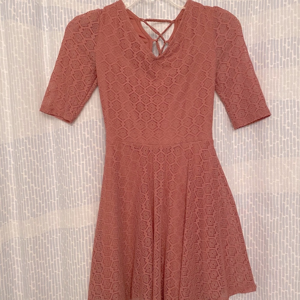 Pink Lace Dress